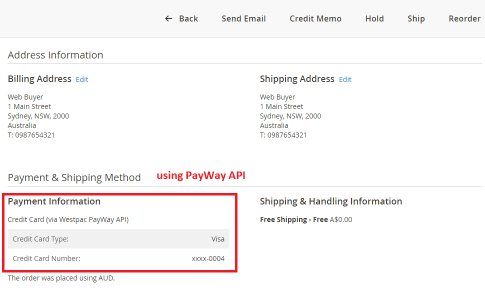 Payway Net - REST API - Trusted iFrame 3D Secure - Magento 2