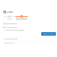 eProcessing Network on checkout page