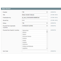 Configuration for Stripe Checkout