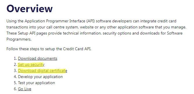 Payway Classic Credit Card API Installation