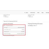 eWay Transparent Redirect Payment Information