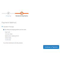 Magento 2 IPAY - Bank of Georgia - checkout page