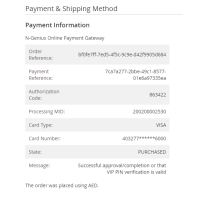 Magento 2 Network International Ngenius Payments - Transaction Details