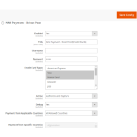 NMI Payment Configuration 