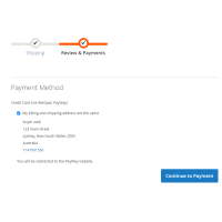 Magento 2 Westpac Payway Net checkout page