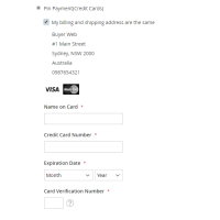 Pin payments on Checkout page