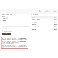 Order Notes for Pin Payment