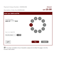 QPAY PayOne EZ Connect - Magento 2 Verify payment by PIN